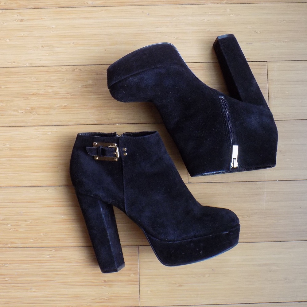 Dolce Vita Platform Suede Booties